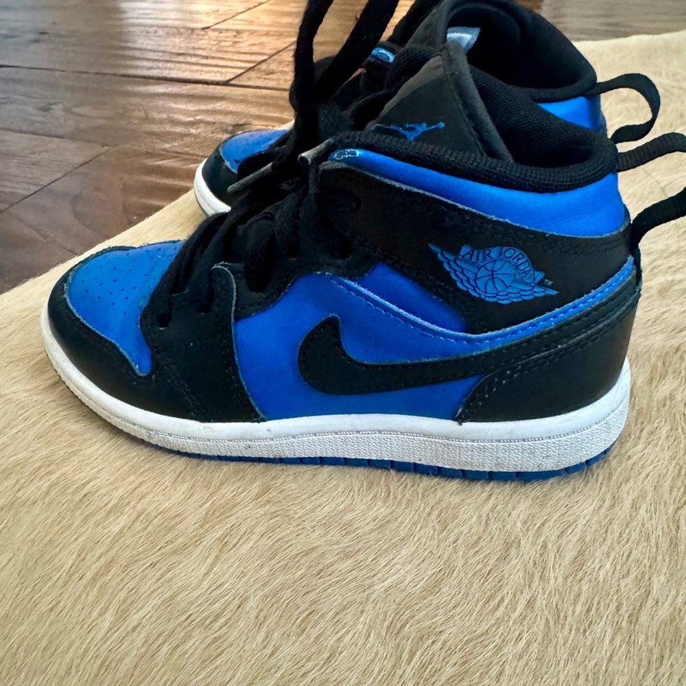 Kids Black and Blue Sneakers